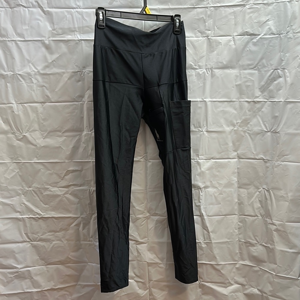Dene Adams Black High-Waisted holster Leggings size large